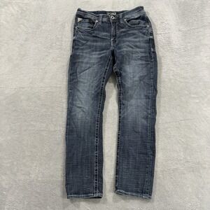 Salvage Buckle Jeans Women 31 S Havoc Straight Slim Fit Blue Denim Vtg Y2K